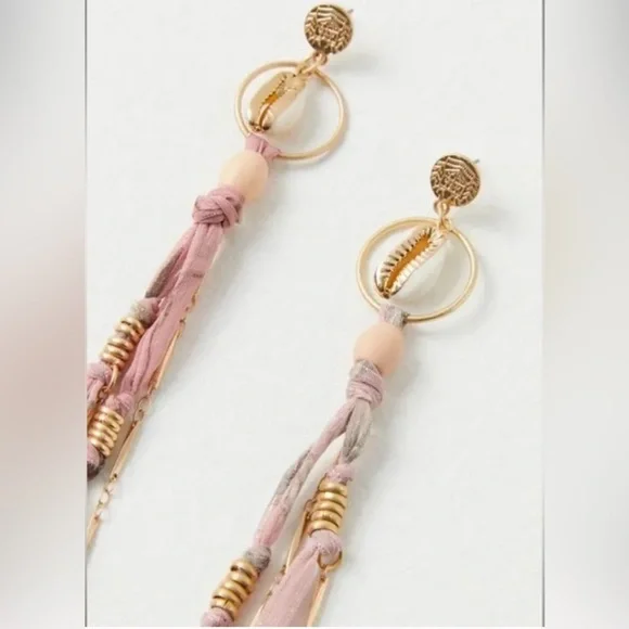 Free People Pink Tassel Earrings - Picture 4 of 8